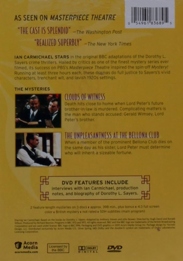 Amazon.com: The Lord Peter Wimsey Mysteries: Set 1 : Ian